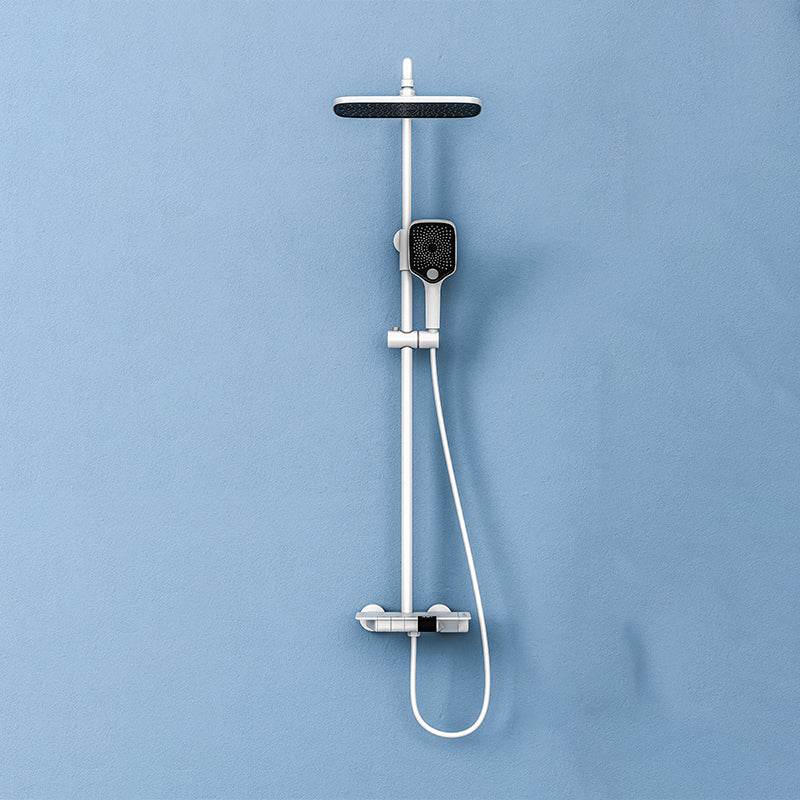 Modern Brass Shower System Wall Mounted Shower Set with Handheld Shower Head