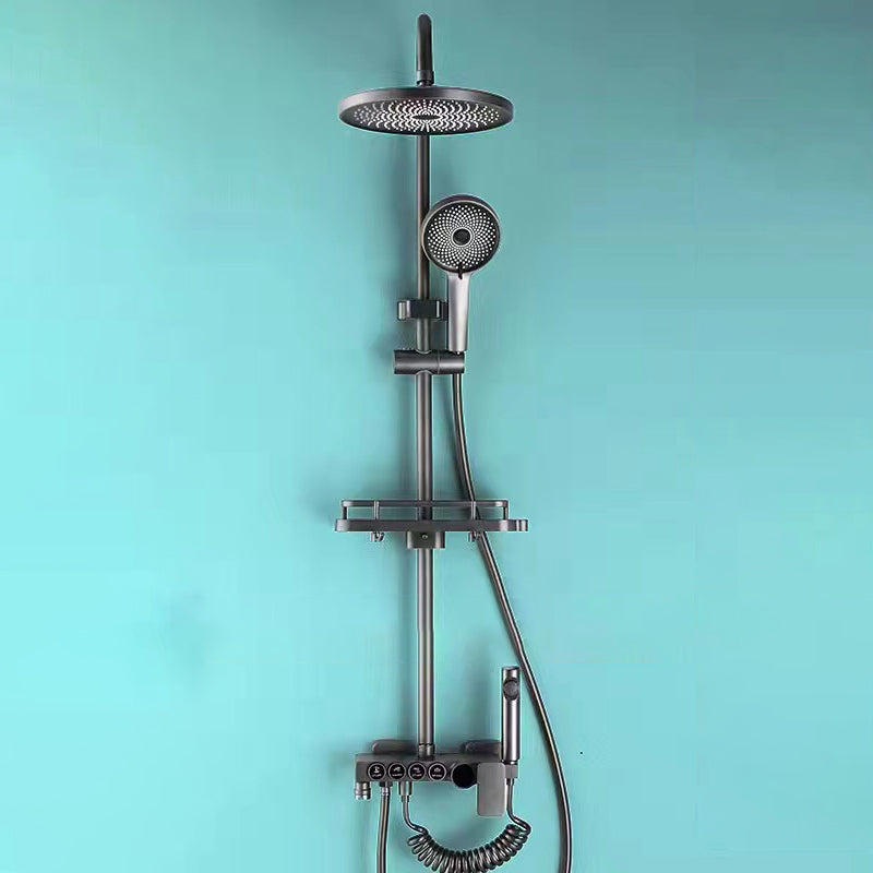 Contemporary Shower System Wall Mounted Shower System with Hand Shower