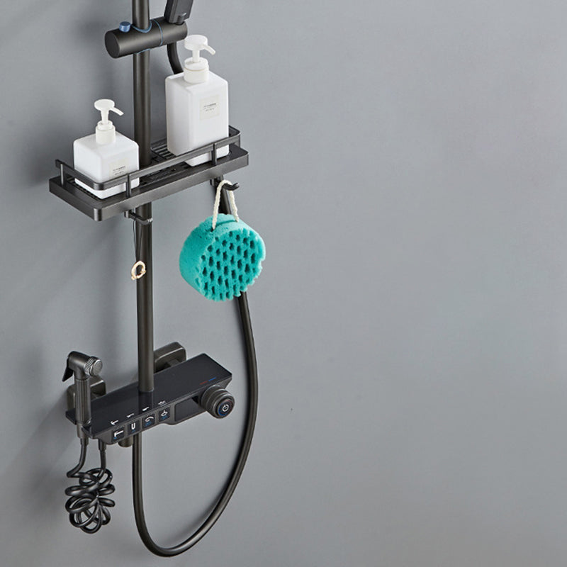 Contemporary Shower System Wall Mounted Shower System with Hand Shower