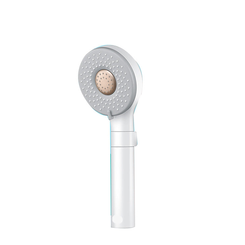 Contemporary Shower Head Solid Color Round Plastic Handheld Shower Head