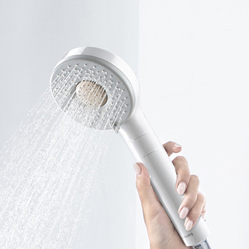 Contemporary Shower Head Solid Color Round Plastic Handheld Shower Head