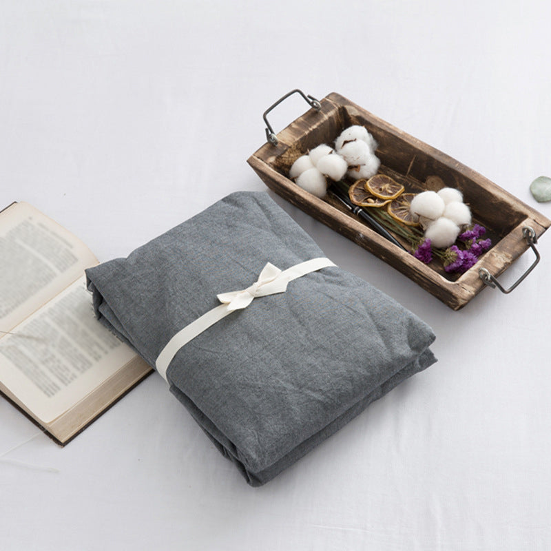 Cotton Sheet Standard Deep Pocket Bed Sheet Plain Weave Fitted Sheet