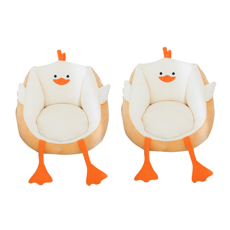 Contemporary Pouf Ottoman Velvet Upholstered Tear Resistant Animal Shape Ottoman