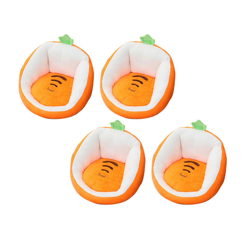 Contemporary Pouf Ottoman Velvet Upholstered Tear Resistant Animal Shape Ottoman