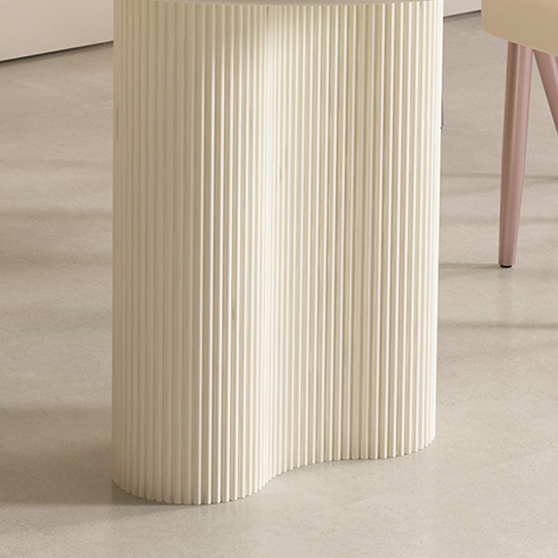 Contemporary Sintered Stone Dining Table Oval Dinner Room Table