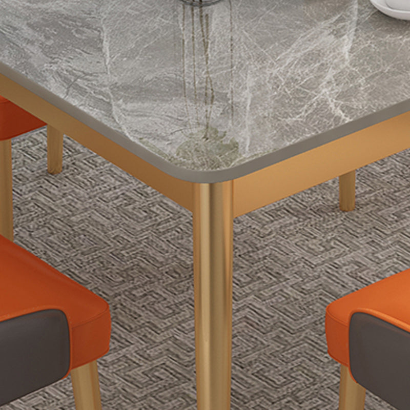 Modern 4 Legs Dining Table Stone Table for Dining Room Kitchen