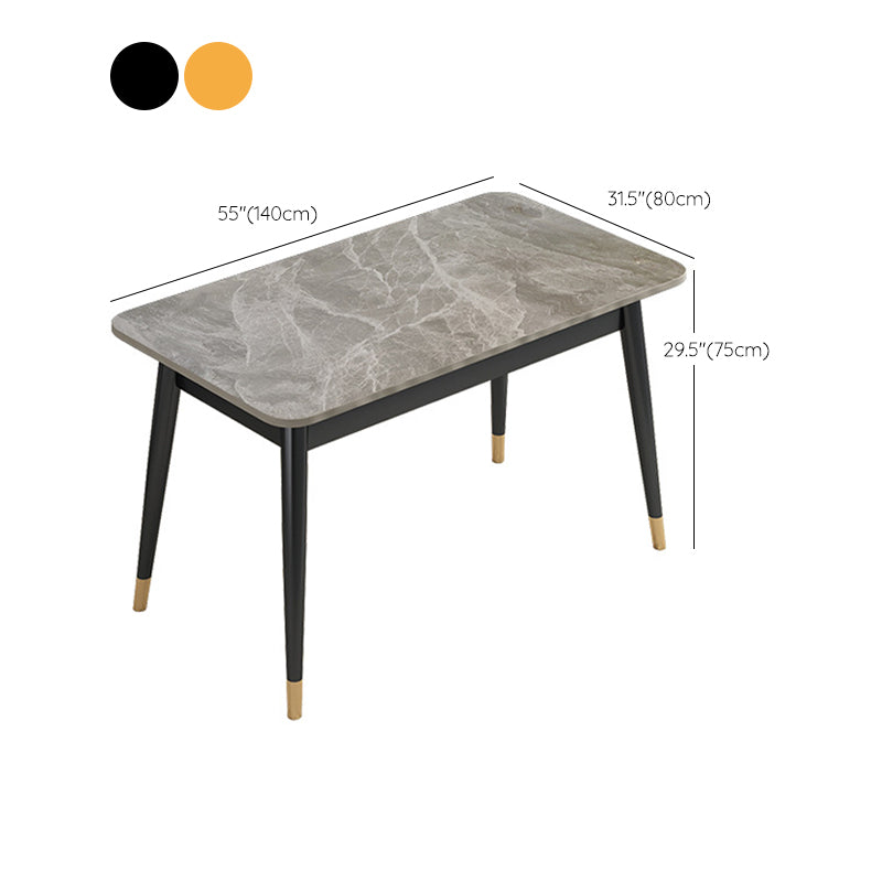 Modern 4 Legs Dining Table Stone Table for Dining Room Kitchen