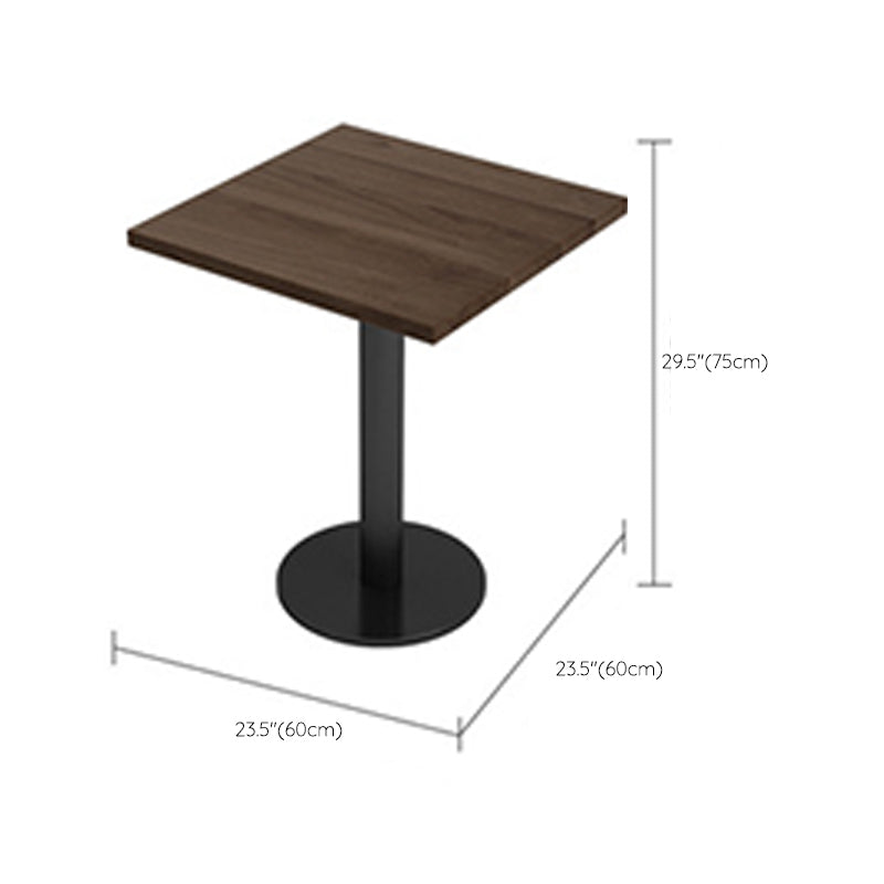 Contemporary Wood Dining Table Metal Dining Table for Home Use