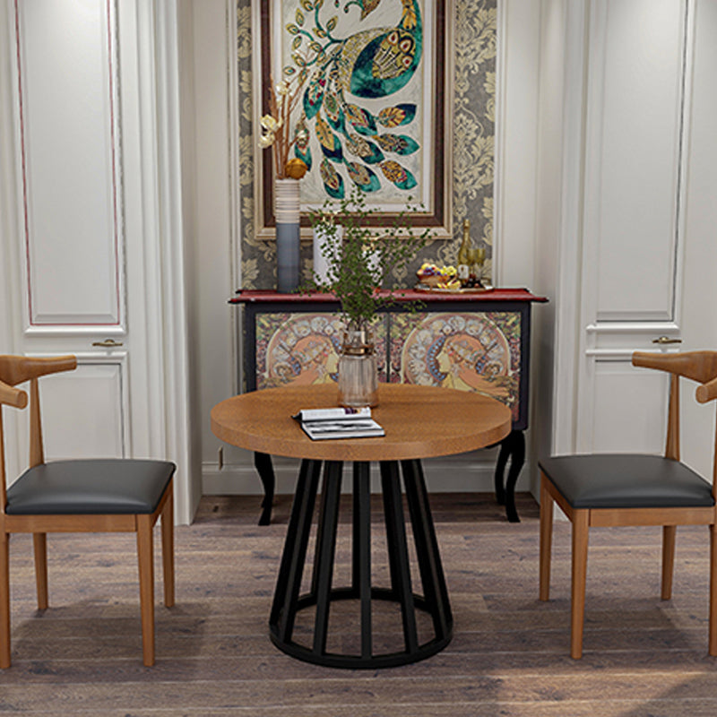 Modern Solid Wood Dining Table Metal Dining Site Table for Home Use