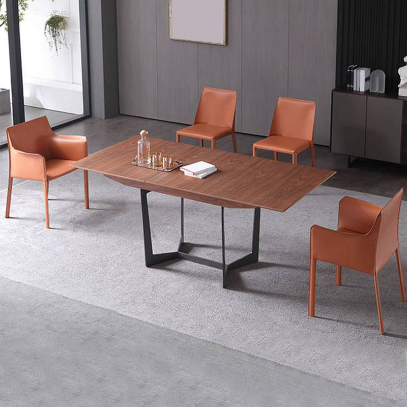 Modern Upholstered Dining Arm Chair Faux Leather Dining Chairs for Home