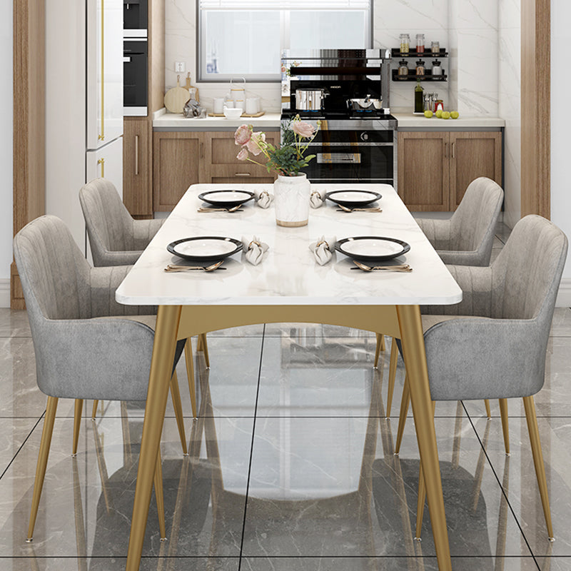 Glam Upholstered Arm Chair Velvet Parsons Dining Chair for Dining Room