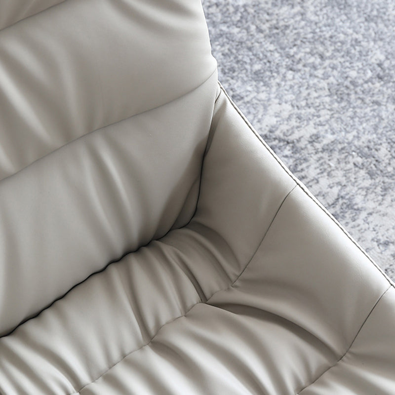 White Upholstered Dining Chair Contemporary Kitchen Dining Armless Chair