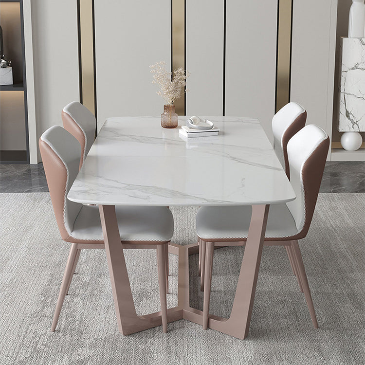 Faux Leather Kitchen Dining Chair Contemporary Wingback Side Chair