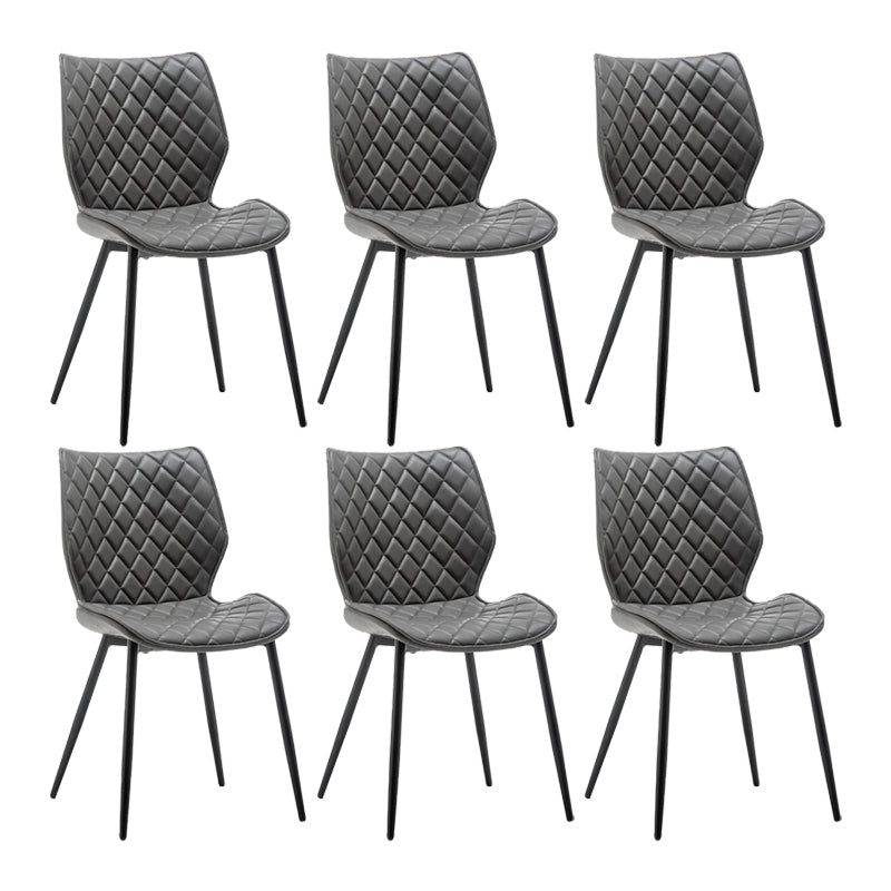 Upholstered Dining Chairs Wingback Side Chair with Metal Legs