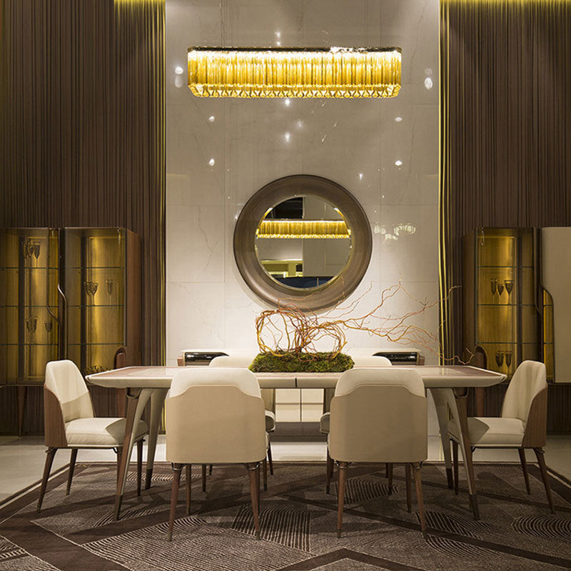 Glam Style Kitchen Dining Chairs Upholstered Side Chairs with Wood Legs