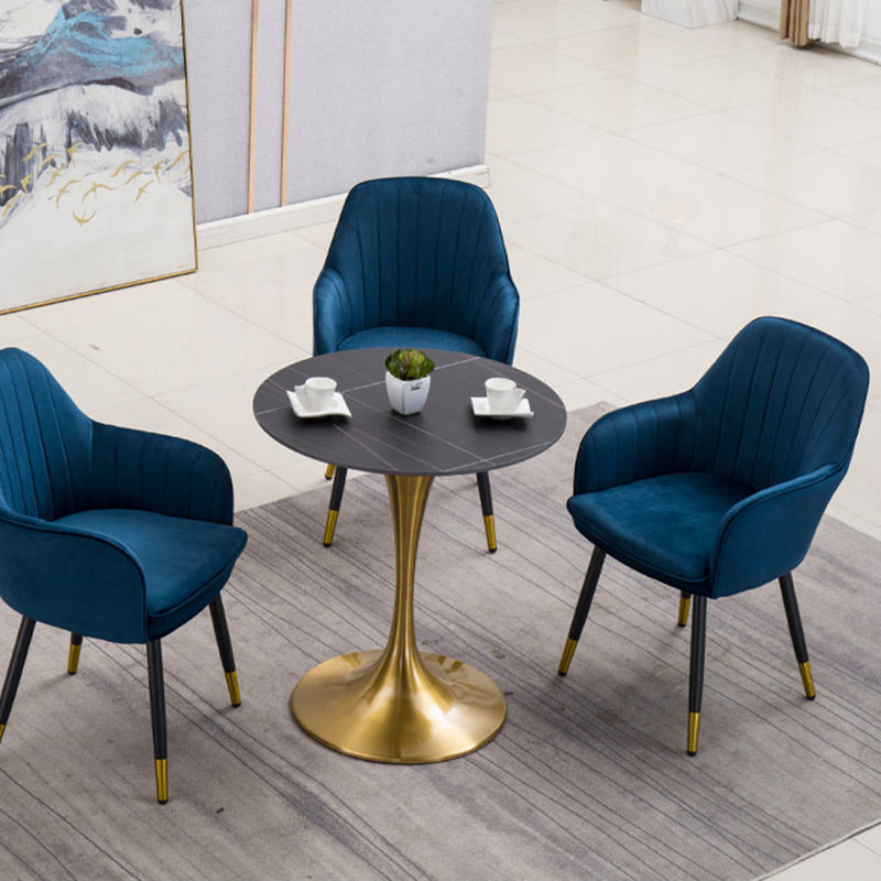 Metal Kitchen Dining Armchairs Contemporary Upholstered Chair