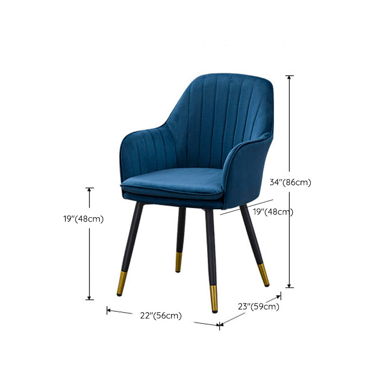 Metal Kitchen Dining Armchairs Contemporary Upholstered Chair