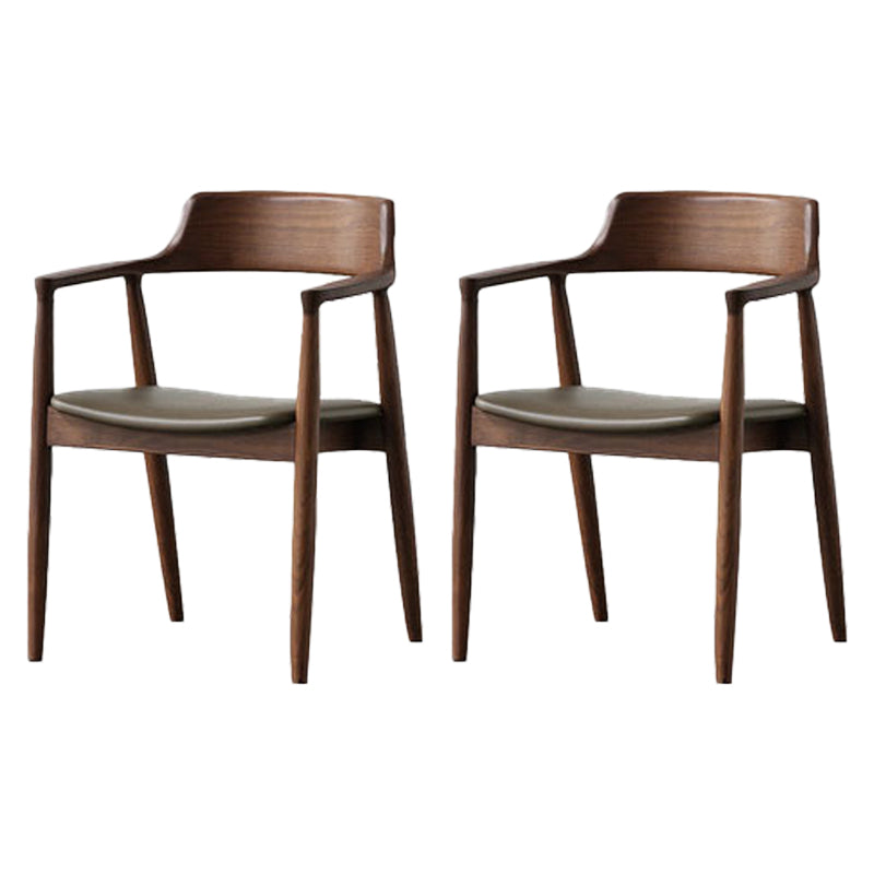 Traditional Kitchen Dining Chairs Solid Wood Arm Dining Chairs