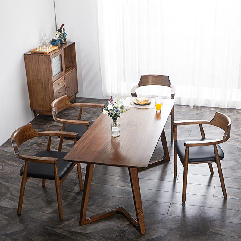 Traditional Kitchen Dining Chairs Solid Wood Arm Dining Chairs