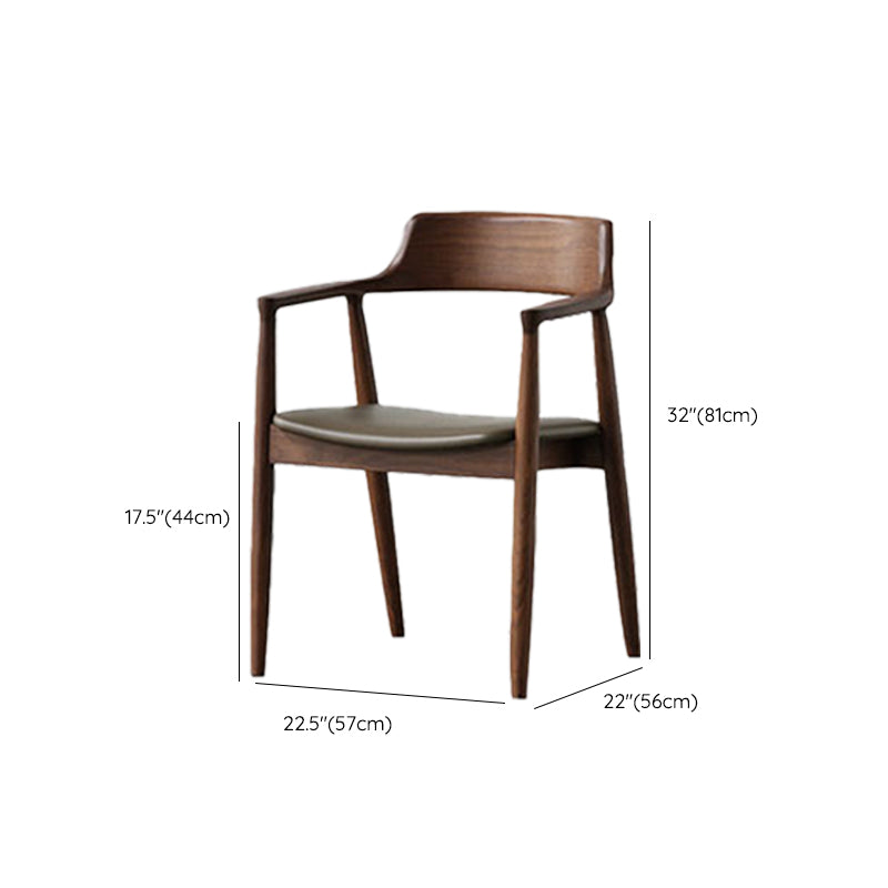 Traditional Kitchen Dining Chairs Solid Wood Arm Dining Chairs