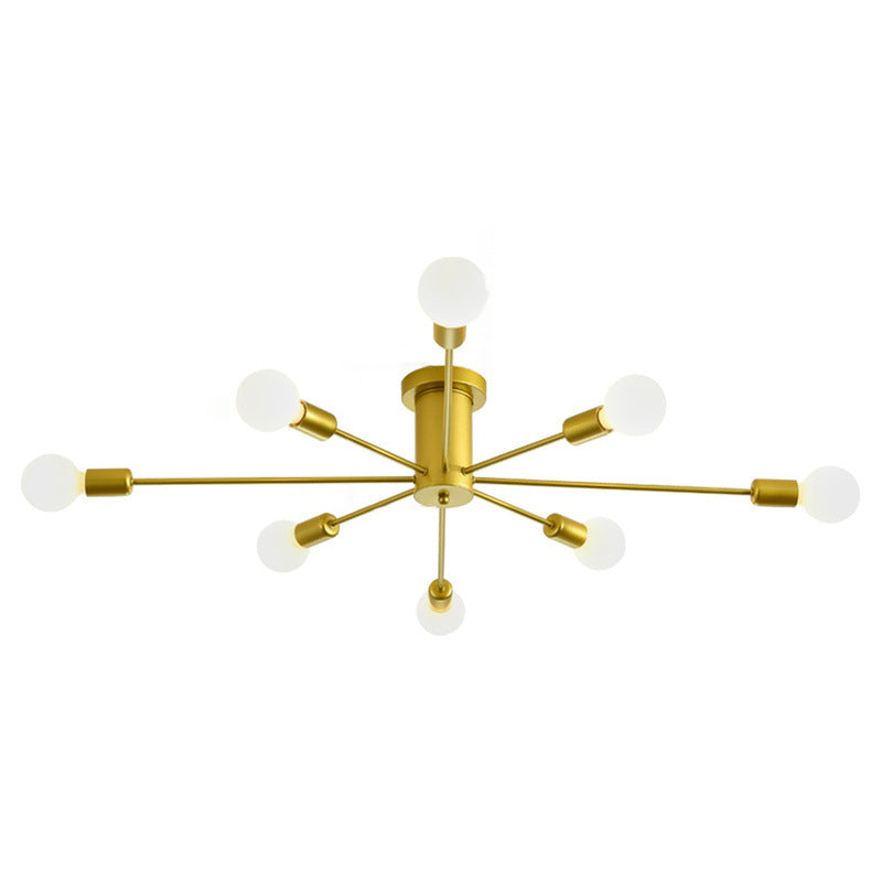 Contemporary Metal Ceiling Lamp Simplicity Flush Mount Light Fixture for Living Room