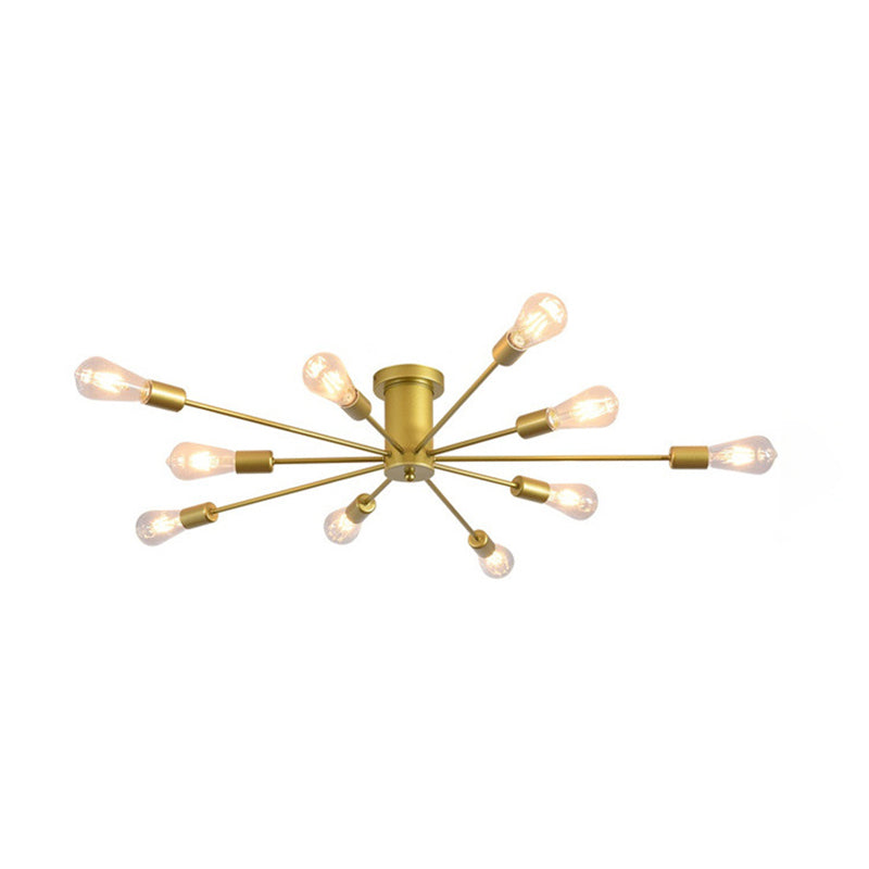 Contemporary Metal Ceiling Lamp Simplicity Flush Mount Light Fixture for Living Room