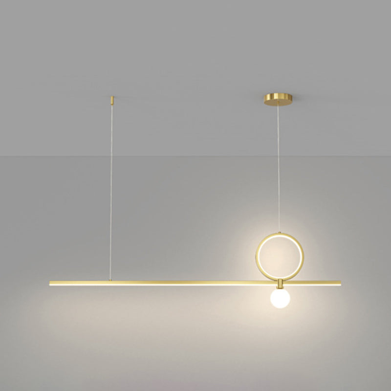 Linear Modern 3 - Light Kitchen Island Fixture Interior LED Ceiling Pendant Lighting