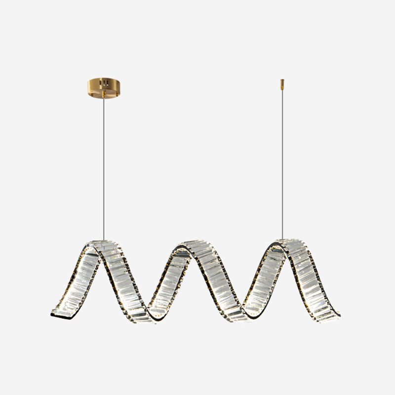 Modernism Single Black/Golden Kitchen Island Lighting LED Ceiling Light