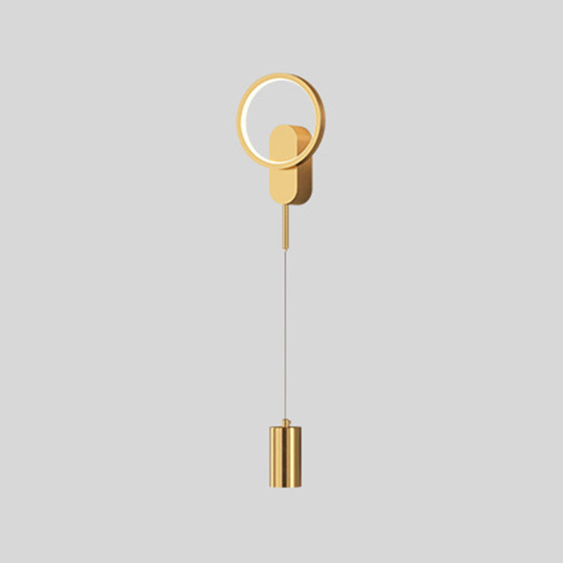Metal Geometric Wall Sconce Lights Modern 2 Lights Wall Lighting Fixtures