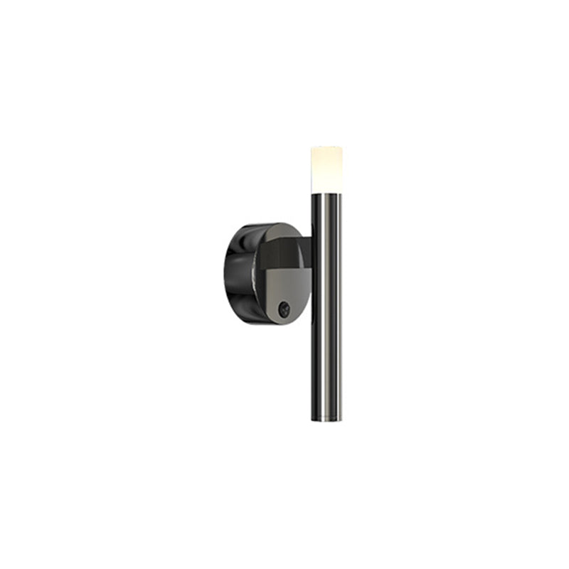 Cylinder Sconce Lights Simplicity Metal 2 Lights Wall Mounted Lights in Black