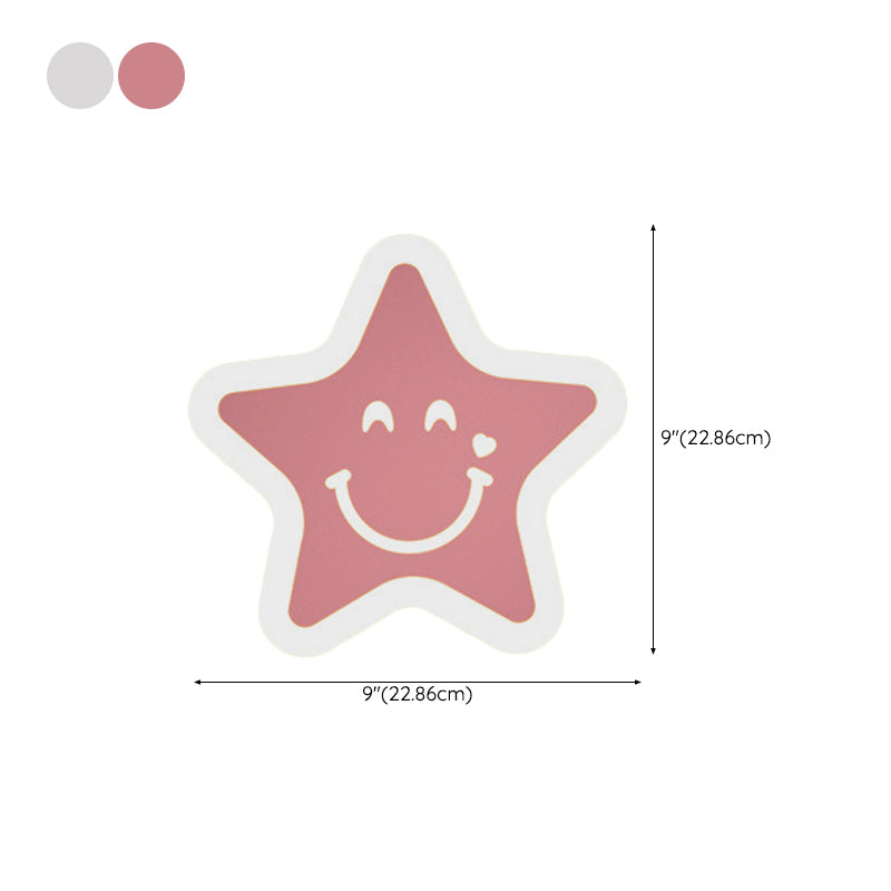 1 Light Regular Wall Lights Modern Metal Wall Lighting Fixtures for Children's Room