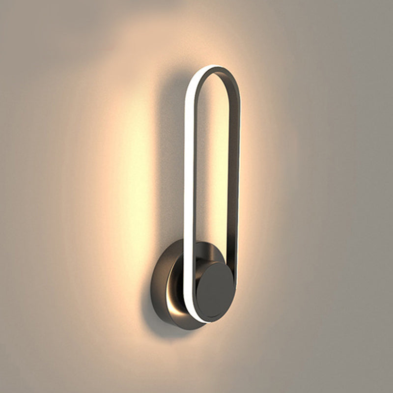 Metal Geometric Wall Sconce Simplicity 1 Light Wall Lighting Fixtures