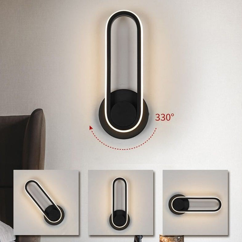 1 Light Geometric Wall Mount Light Fixture Modern Metal Wall Mounted Lights