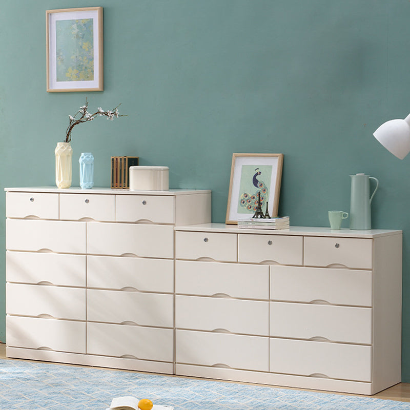 Traditional Solid Wood Storage Chest Soft-Close Drawers Bedroom Dresser