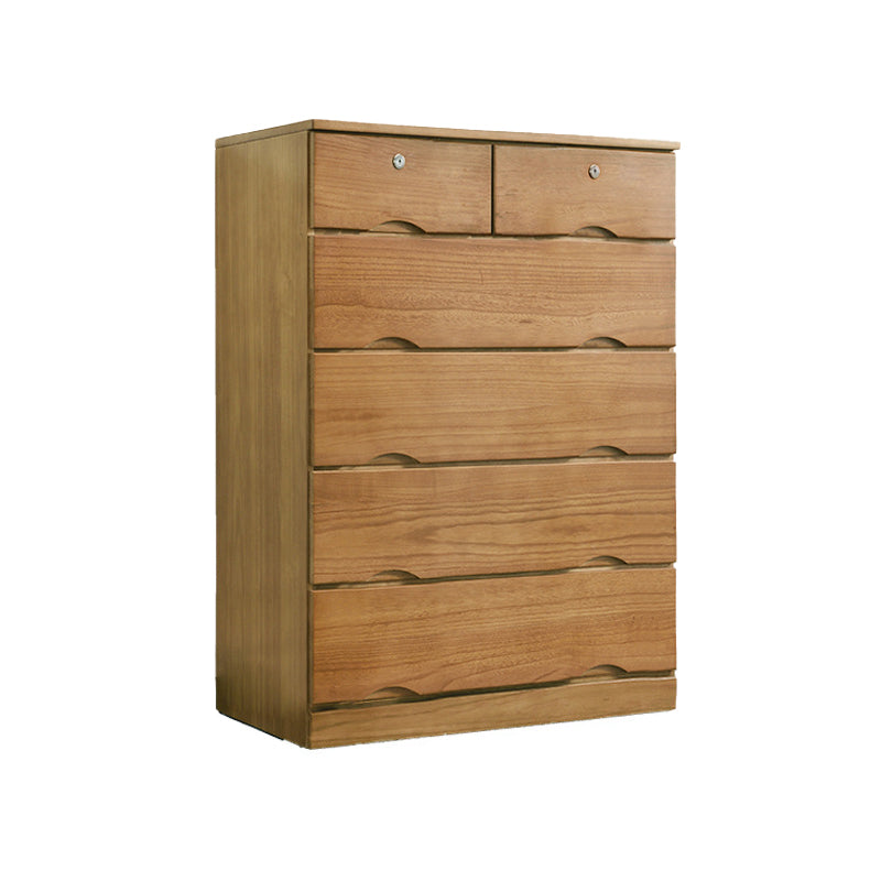 Traditional Solid Wood Storage Chest Soft-Close Drawers Bedroom Dresser