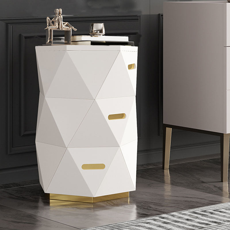 17.55-inch Width Glam Storage Chest 3 Drawers Storage Chest Dresser