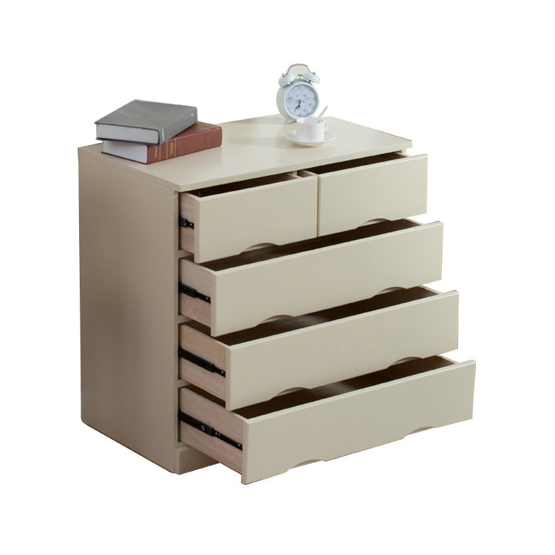 Contemporary Chest Wooden Horizontal Combo Dresser with Drawer