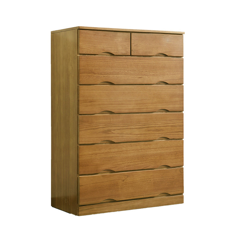 Contemporary Chest Wooden Horizontal Combo Dresser with Drawer