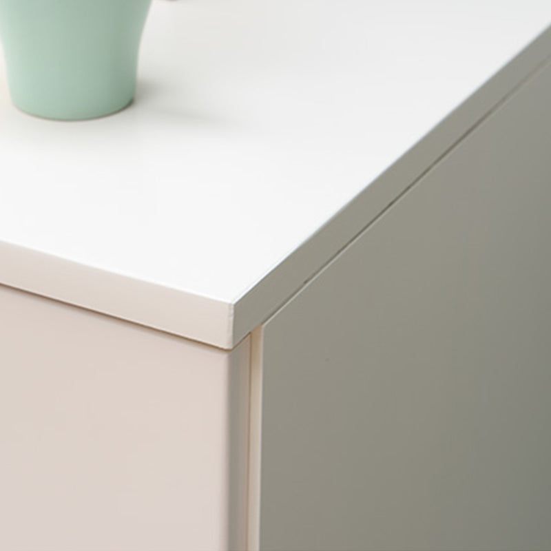 Contemporary Chest Wooden Horizontal Combo Dresser with Drawer