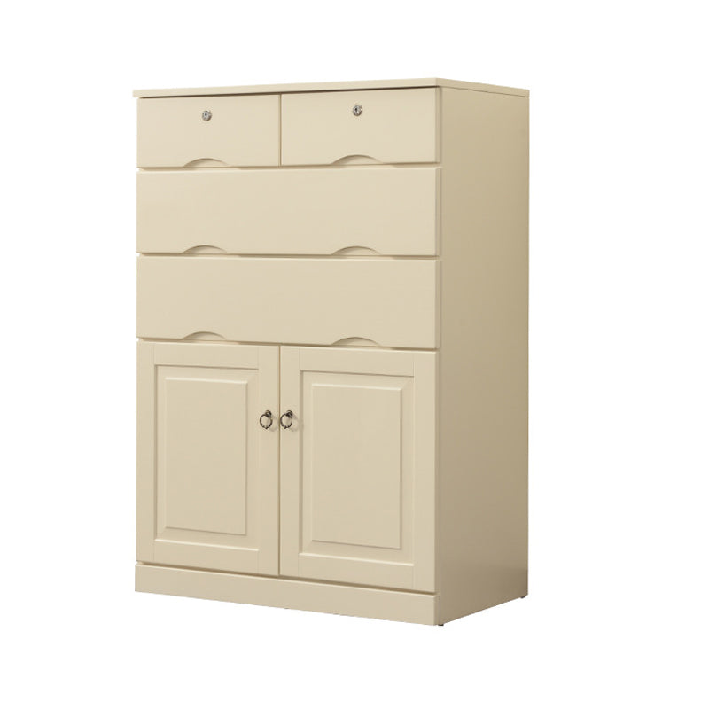 Contemporary Chest Wooden Horizontal Combo Dresser with Drawer