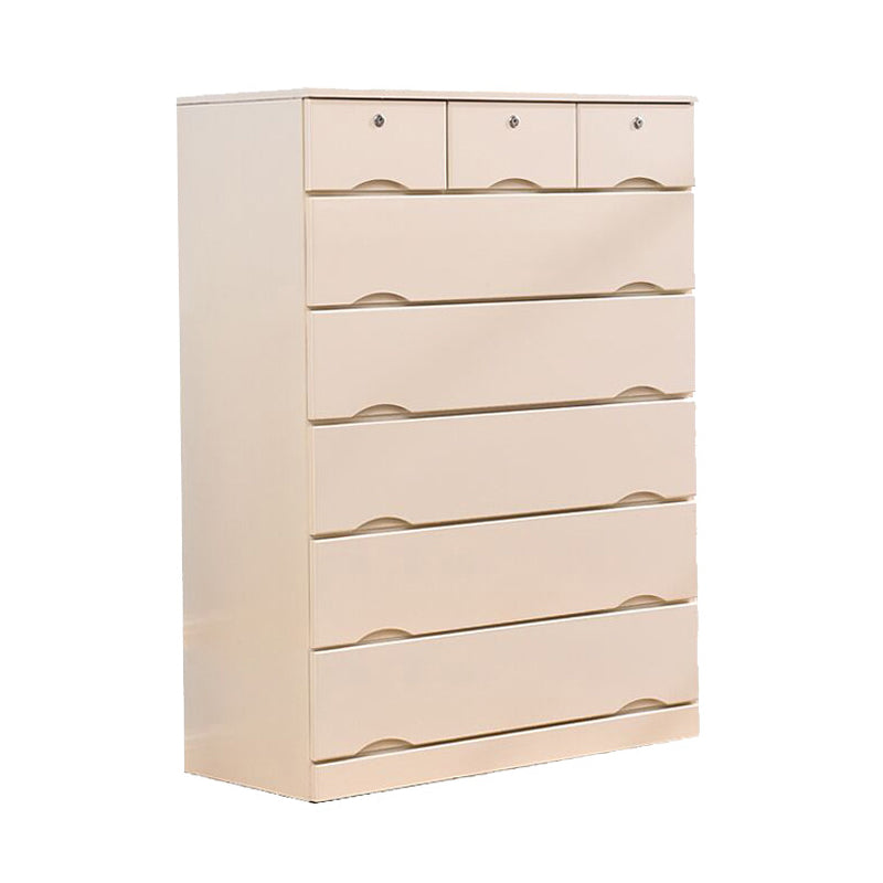 Contemporary Chest Wooden Horizontal Combo Dresser with Drawer