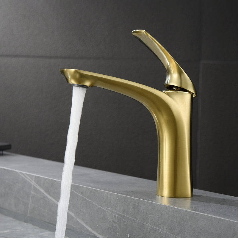 Modern Style Centerset Faucet Lever Handles Faucet for Bathroom