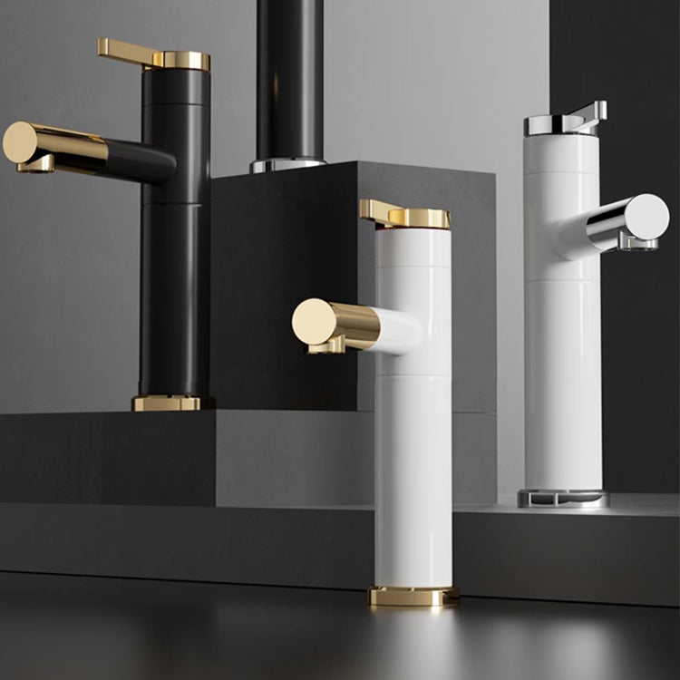 Modern Bathroom Sink Porcelain Rectangular Vessel Sink with Pop-Up Drain