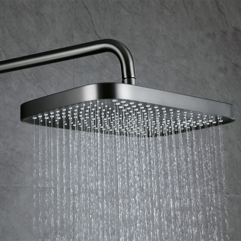 Wall Mounted Modern Square Metal  Shower Brass Shower Head Shower Faucet