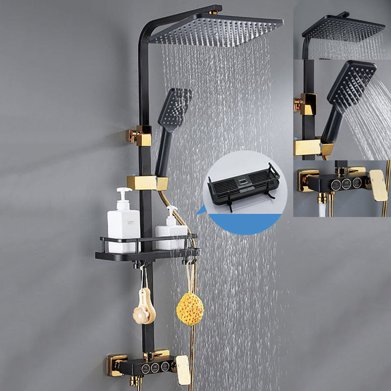 Modern Style Shower System Wall Mounted Spot Resist Shower System with Hand Shower