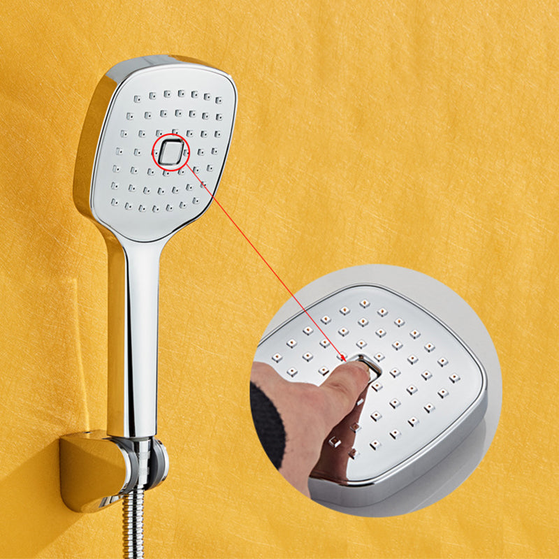 Square Hand Shower Head Modern Wall Mounted Handheld Shower Head