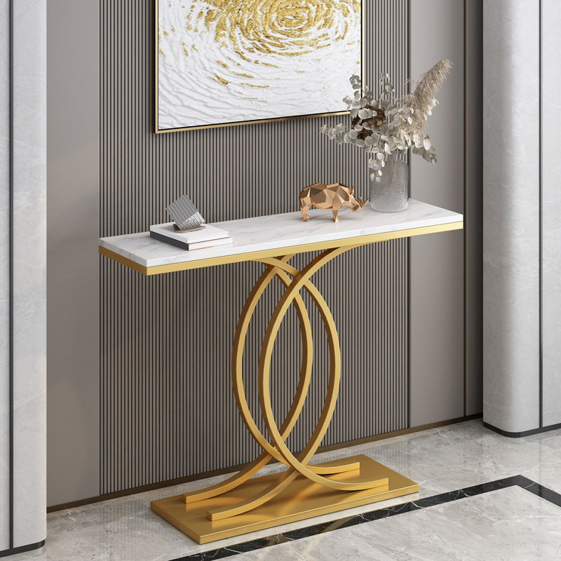 Contemporary Console Accent Table Antique Finish Console Table