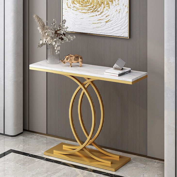 Contemporary Console Accent Table Antique Finish Console Table