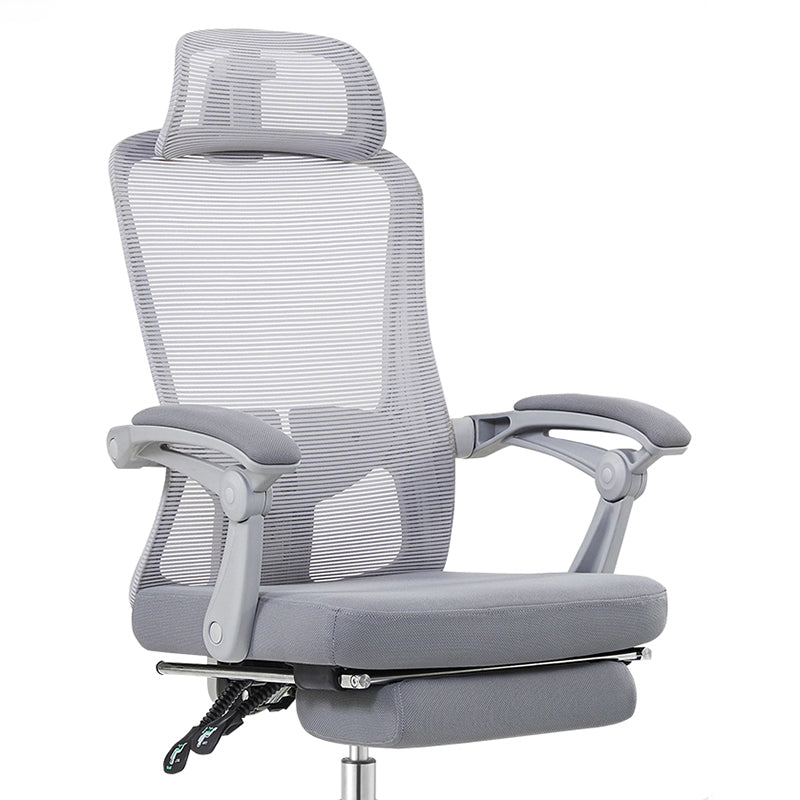 Contemporary Tilt Mechanism Microfiber Chair Desk High Back Swivel Chair