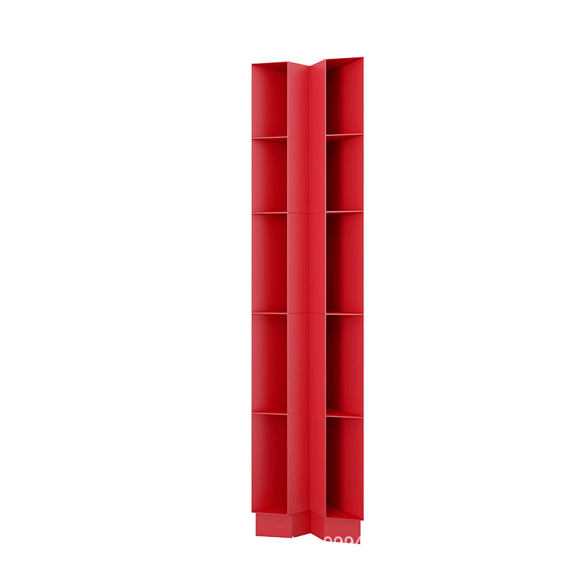 Urban Metal Bookshelf Closed Back Vertical Bookcase for Living Room